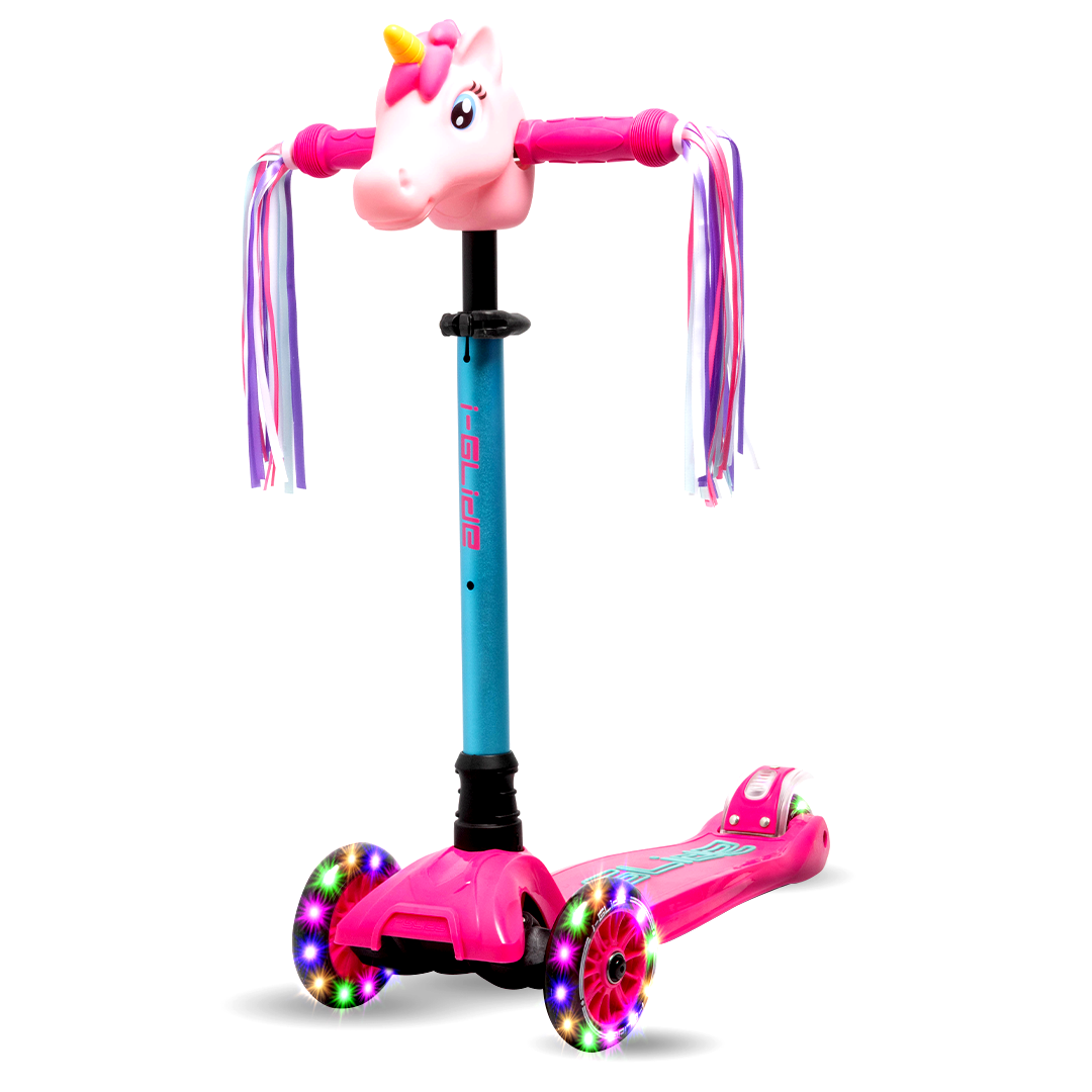 I-GLIDE Handlebar Unicorn Head - Pink
