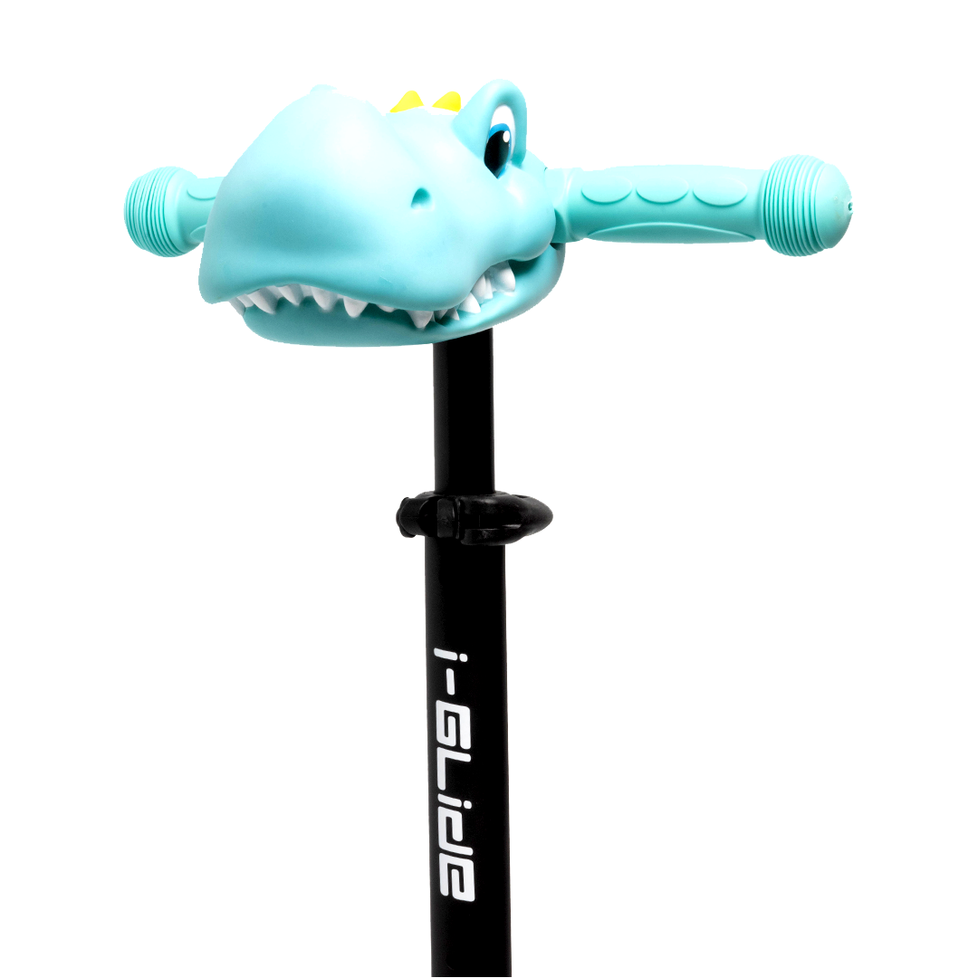 I-GLIDE Handlebar Dinosaur Head - Aqua