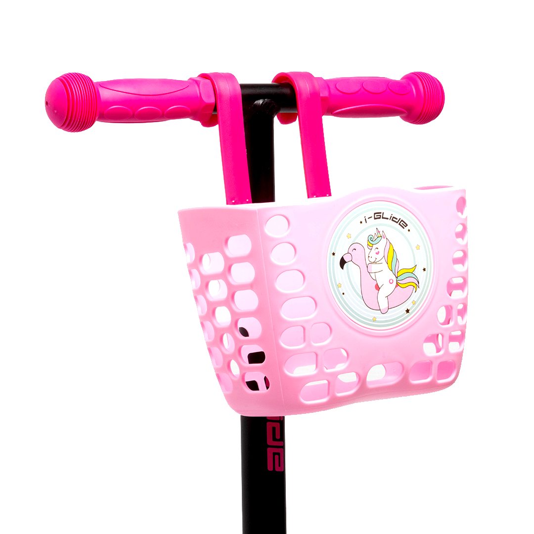 I-GLIDE Handlebar Basket - Pink Unicorn