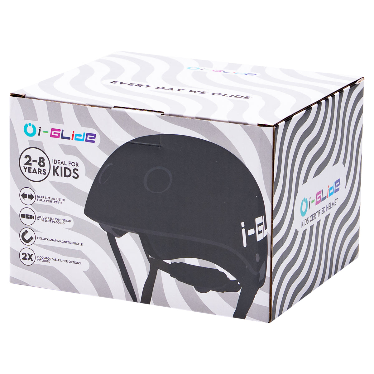 i-Glide Premium Kids Helmet - Black