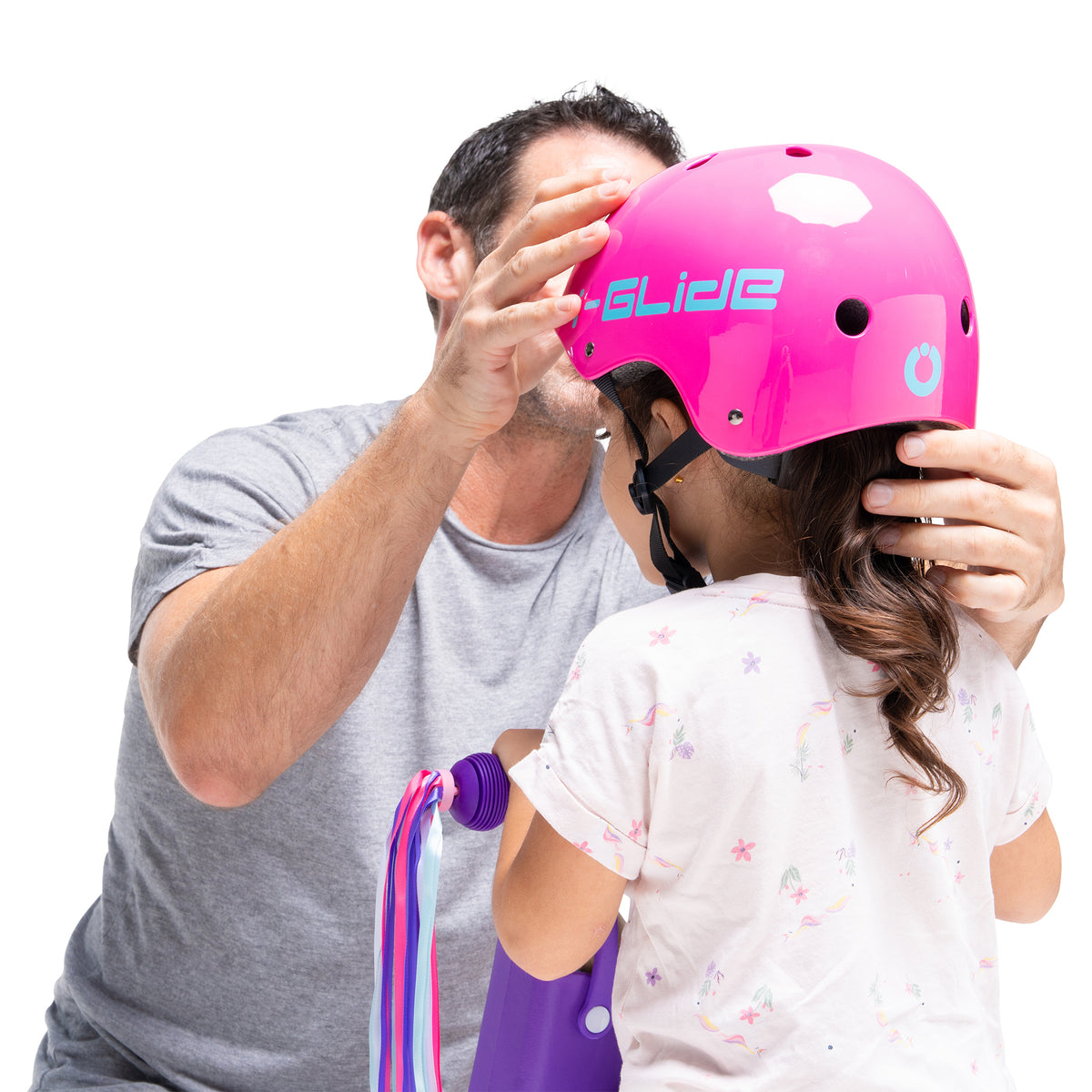 i-GLIDE Premium Kids Helmet - Pink