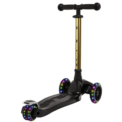 i-GLIDE 3 Wheel Kids Scooter - Black with Gold Bar