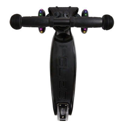 i-GLIDE 3 Wheel Kids Scooter - Black with Gold Bar