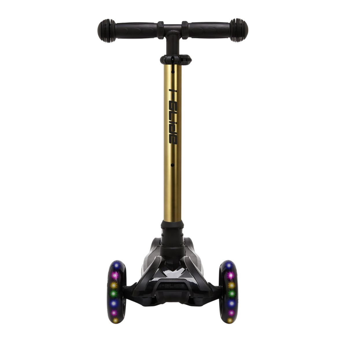 i-GLIDE 3 Wheel Kids Scooter - Black with Gold Bar
