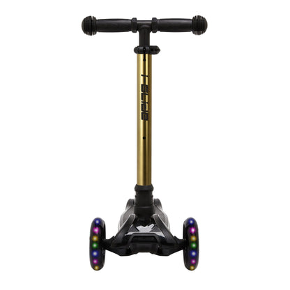 i-GLIDE 3 Wheel Kids Scooter - Black with Gold Bar
