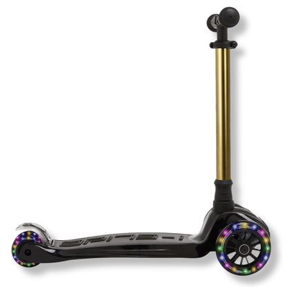 i-GLIDE 3 Wheel Kids Scooter - Black with Gold Bar