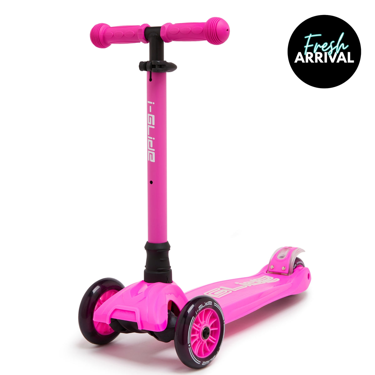 i-GLIDE 3 Wheel Kids Scooter - Hot Pink