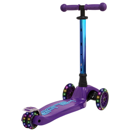 i-GLIDE 3 Wheel Kids Scooter - Purple/Blue with Neo-chrome Bar