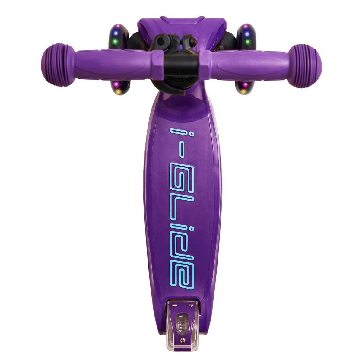 i-GLIDE 3 Wheel Kids Scooter - Purple/Blue with Neo-chrome Bar
