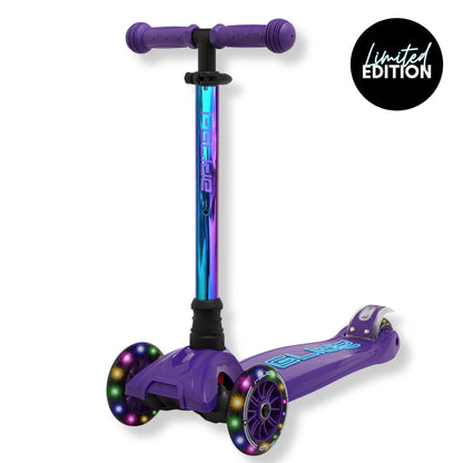 i-GLIDE 3 Wheel Kids Scooter - Purple/Blue with Neo-chrome Bar